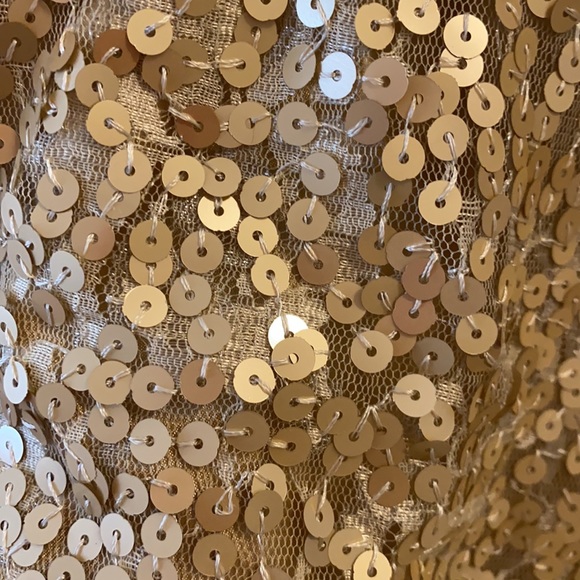 Sequin Gold coktail Dress - Picture 4 of 6